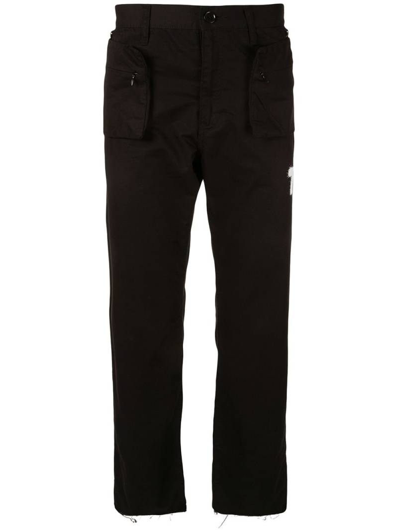 Undercover zipped pockets trousers - Black von Undercover