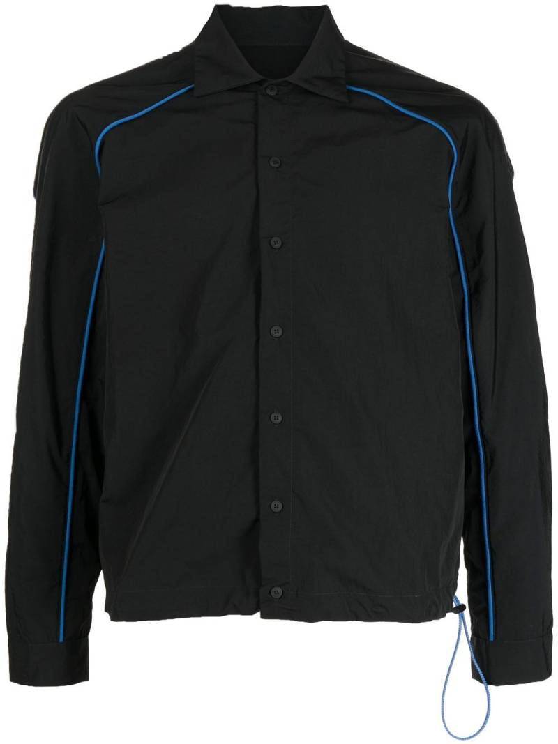 UNRAVEL PROJECT rear-logo print shirt jacket - Black von UNRAVEL PROJECT