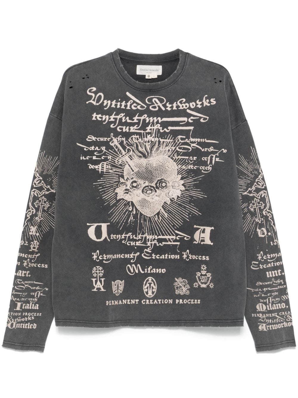 UNTITLED ARTWORKS Spiritual sweater - Grey von UNTITLED ARTWORKS