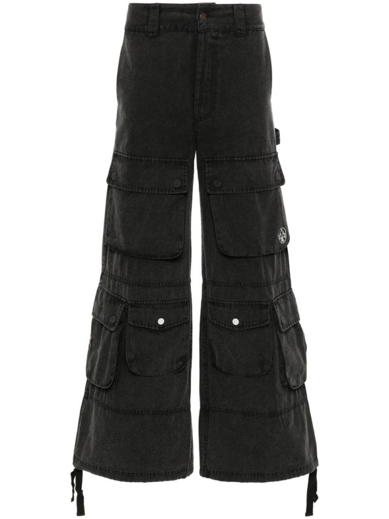 UNTITLED ARTWORKS wide-leg cargo pants - Black von UNTITLED ARTWORKS