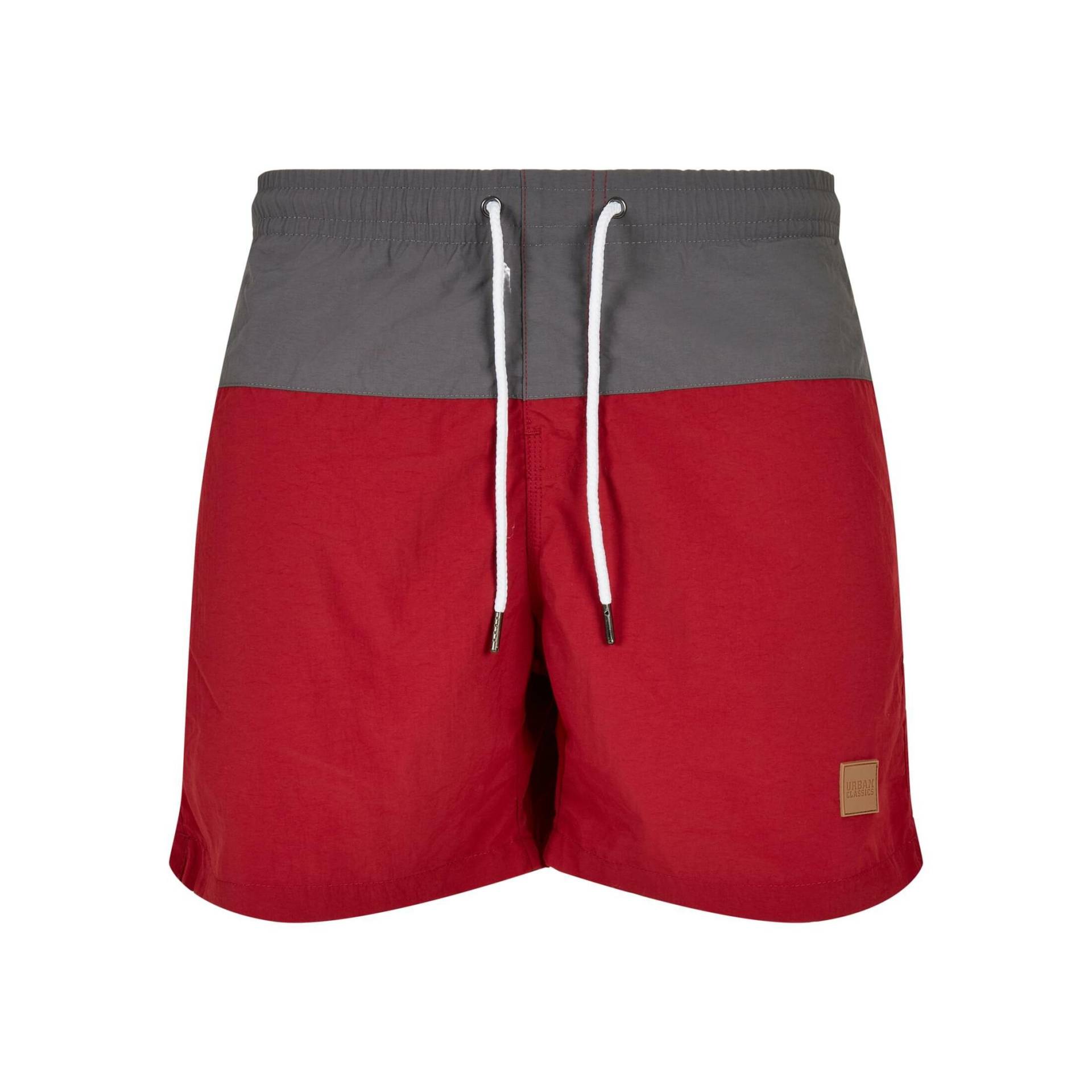 Badeshorts Block Herren  M von URBAN CLASSICS