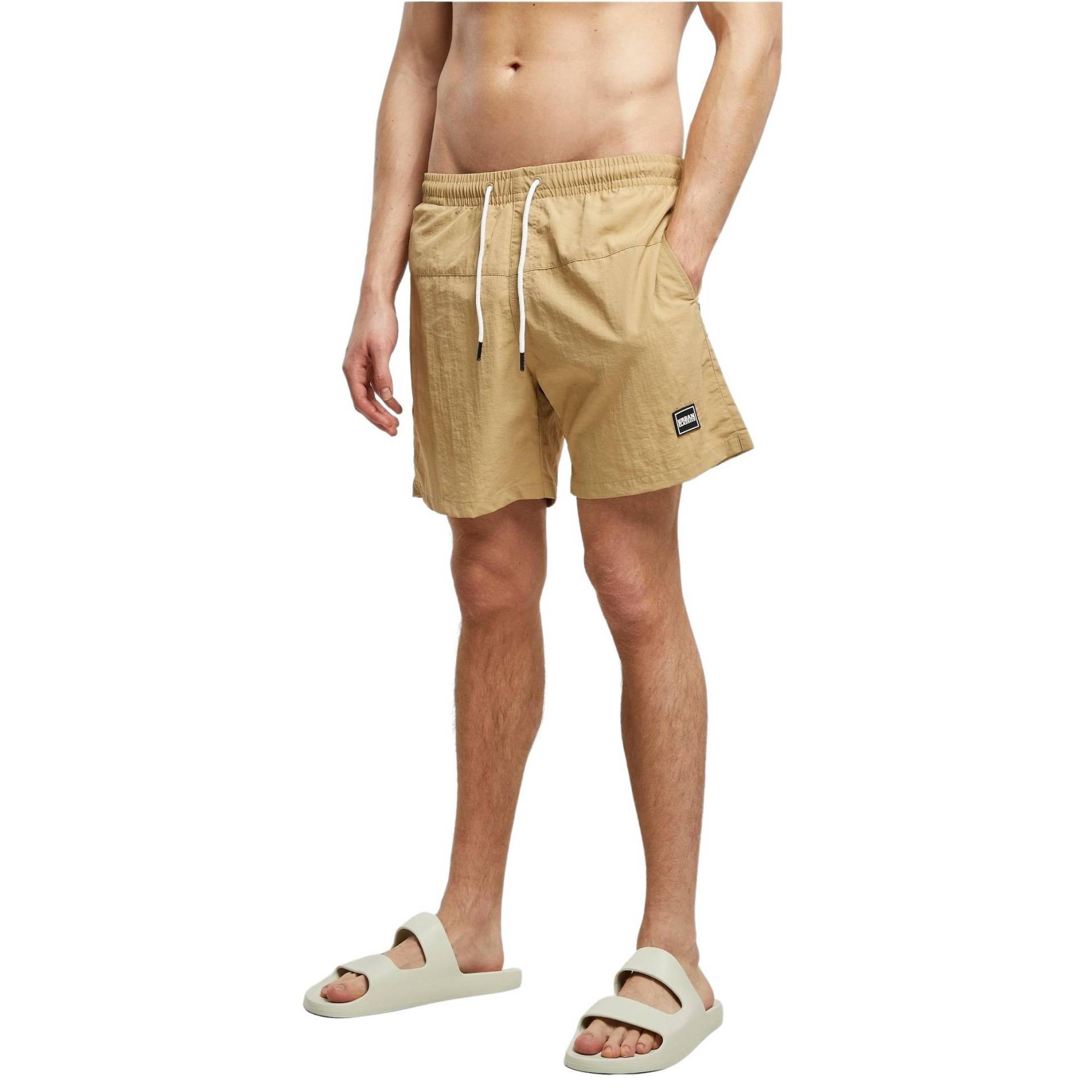 Badeshorts Block Herren  M von URBAN CLASSICS