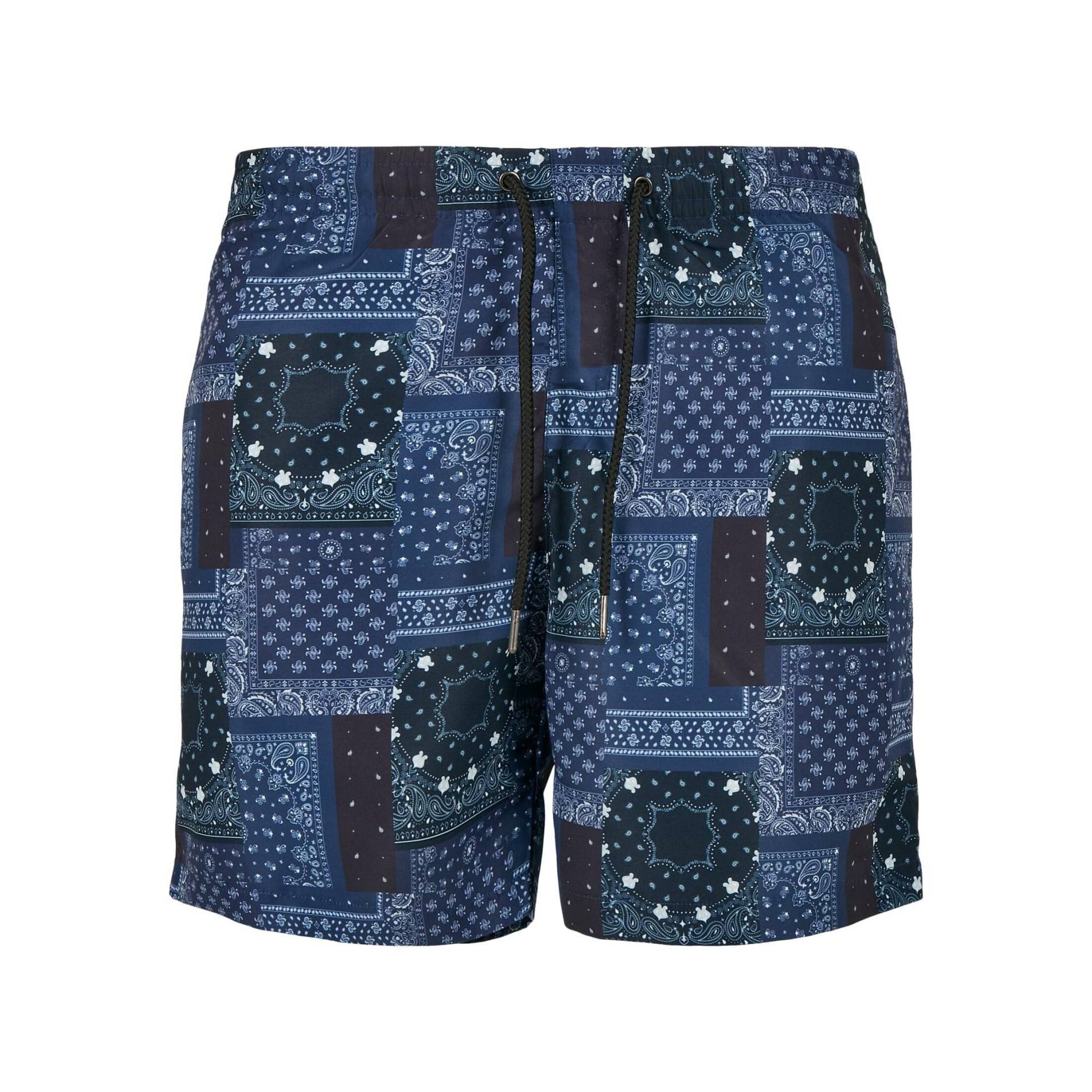 Badeshorts Mit Muster Herren  XS von URBAN CLASSICS