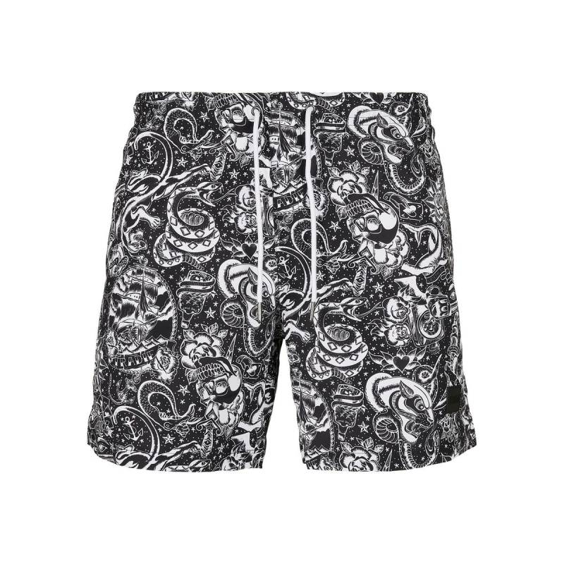 Badeshorts Urban Cassics Pattern Herren  L von URBAN CLASSICS