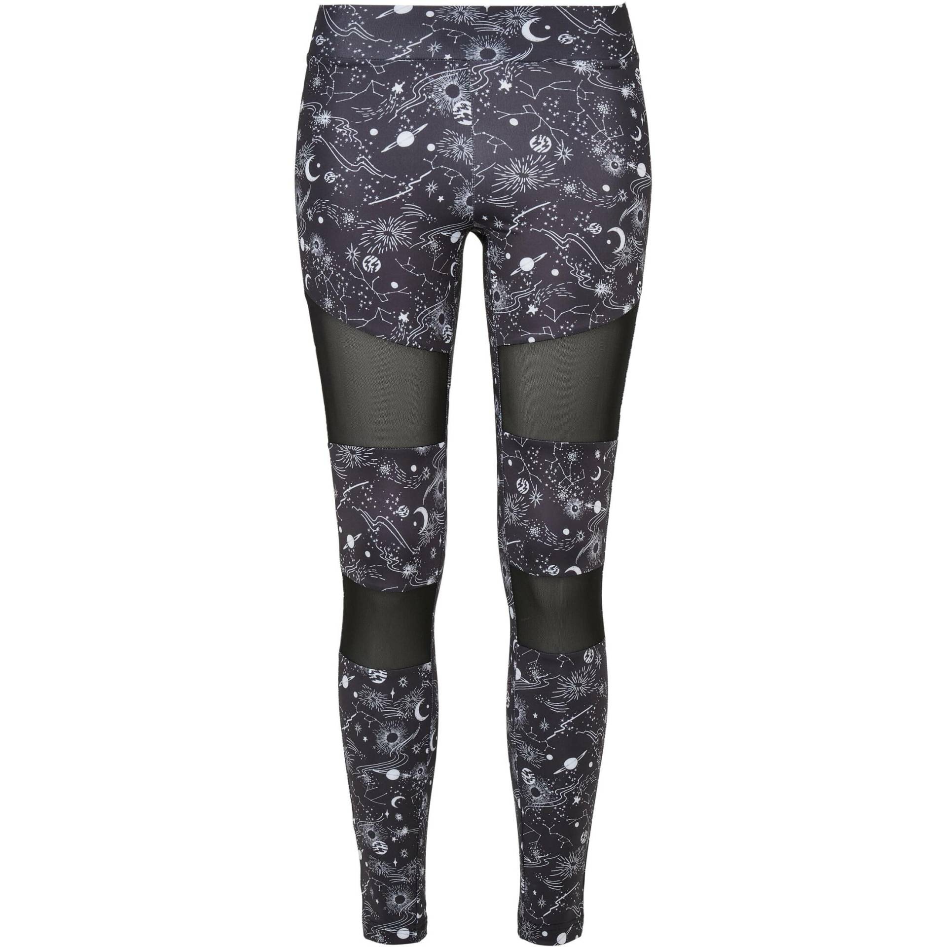 Bedruckte Leggings Für Frauen Tech Mesh Aop Damen  XL von URBAN CLASSICS