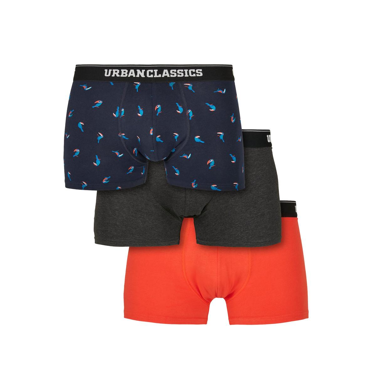 URBAN CLASSICS - boxerhort urban claic (x2), für Herren, Schwarz / Blau, Größe S von URBAN CLASSICS