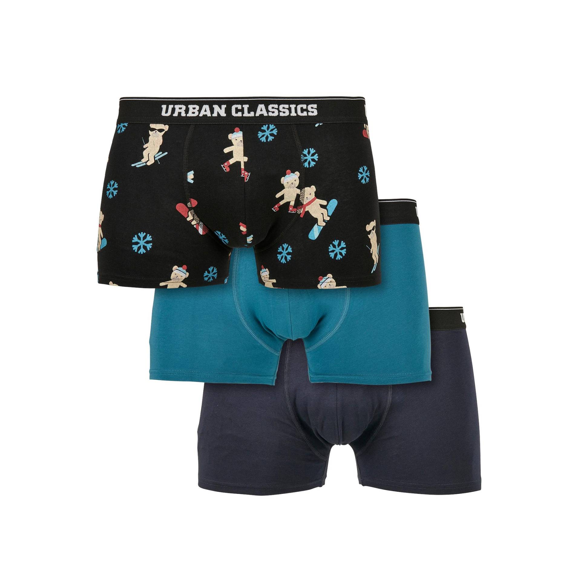 Boxershorts In Großen Größen Organic X-mas (x3) Herren  XXXL von URBAN CLASSICS