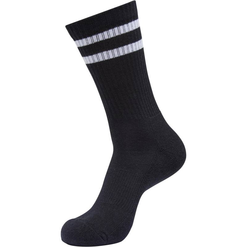 Doppelstreifen-socken (x5) Herren Schwarz/Weiss 35-38 von URBAN CLASSICS