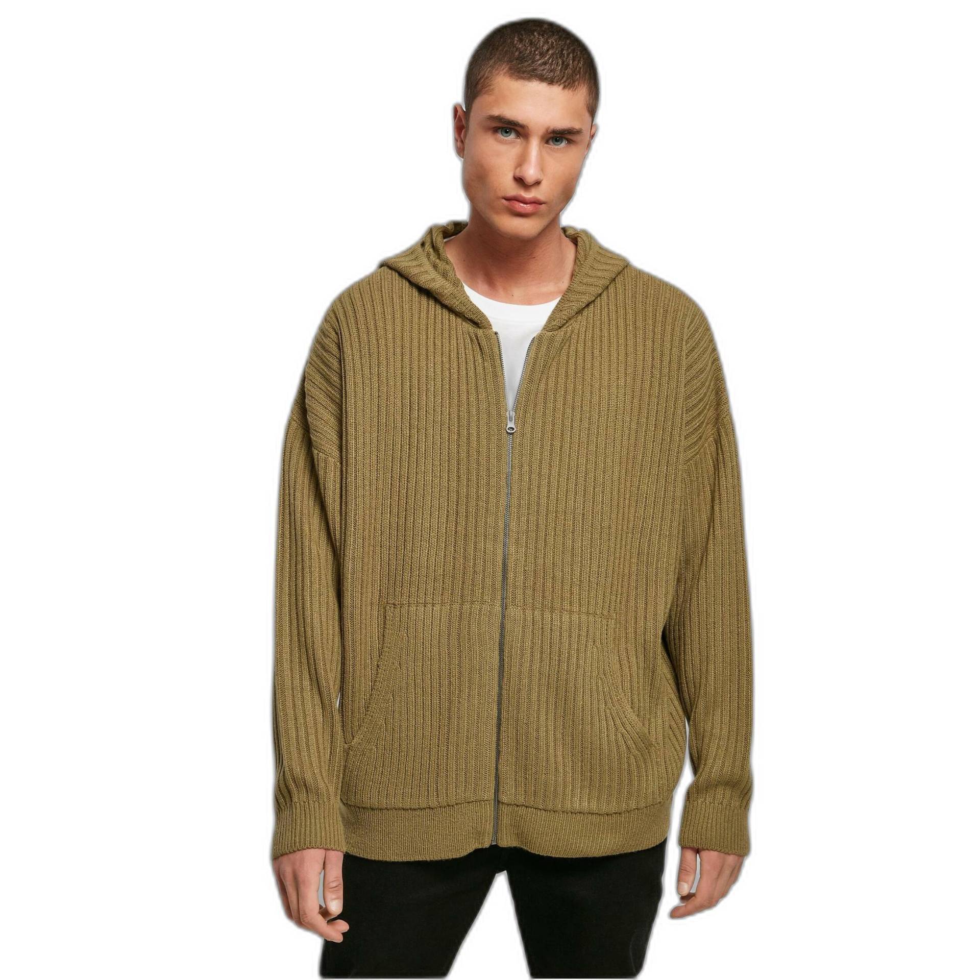 Getrickte Hoodie Und Reißverchlu Urban Claic Herren  S von URBAN CLASSICS