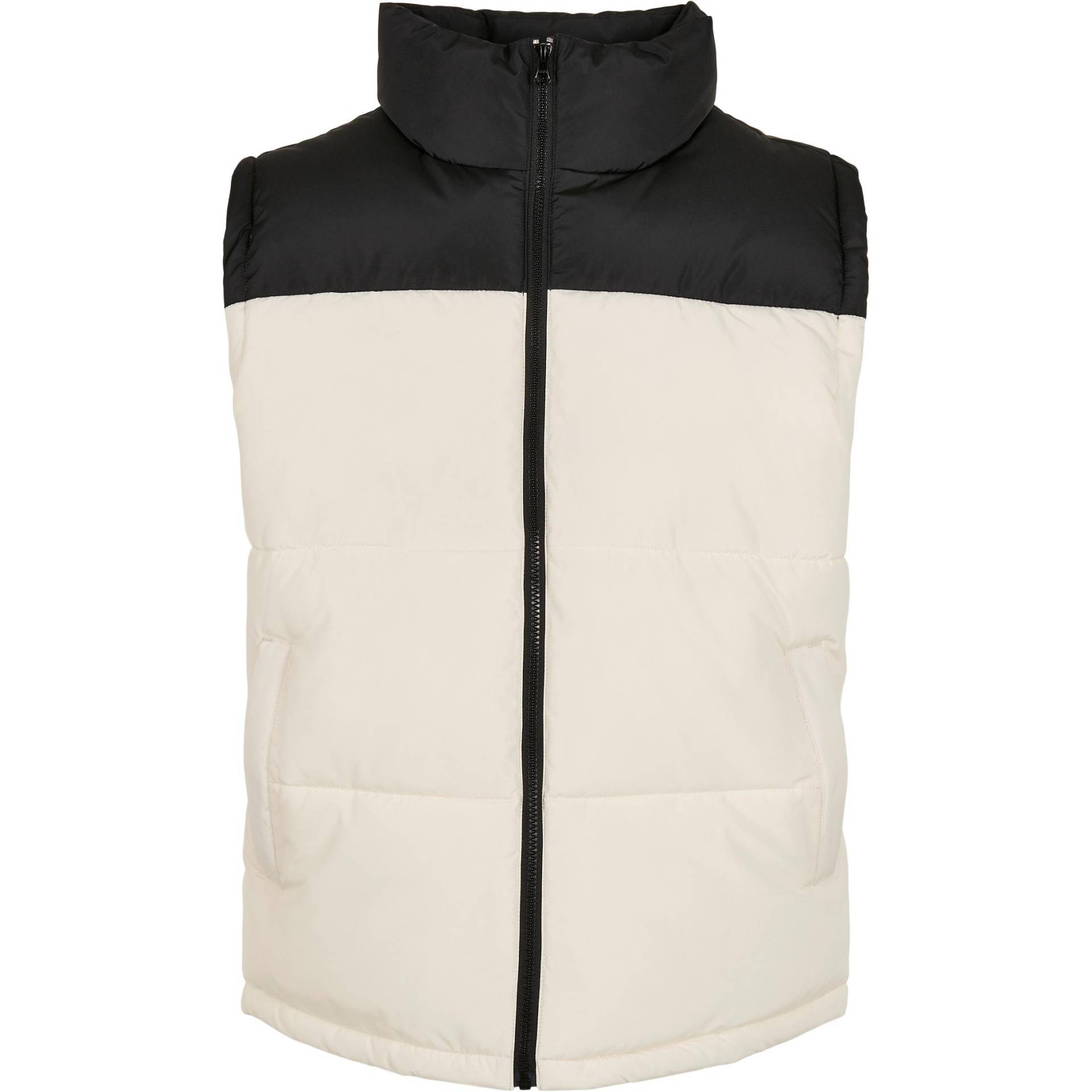 URBAN CLASSICS - jacke urban cassics bock puffer, für Herren, Schwarz/Weiss, Größe L von URBAN CLASSICS