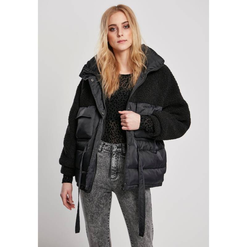 Jacke Frau Sherpa Mix Puffer Damen  S von URBAN CLASSICS