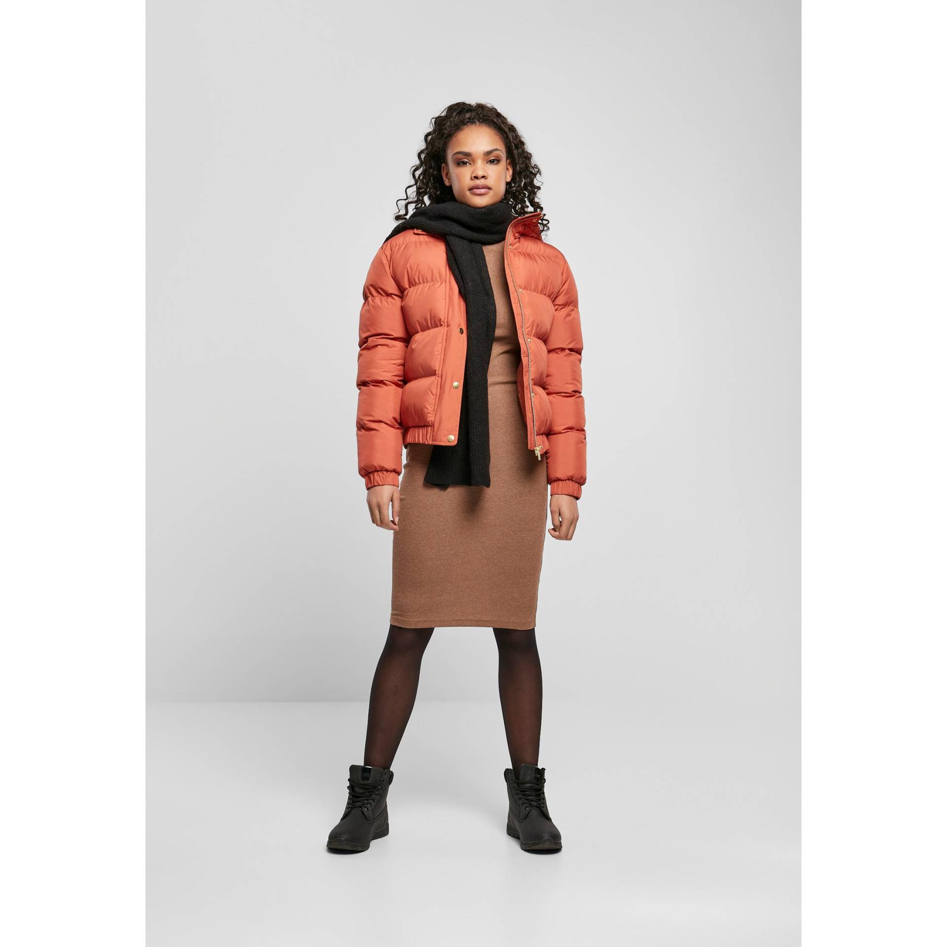 URBAN CLASSICS - daenjacke hooded puffer, für Damen, Größe M von URBAN CLASSICS