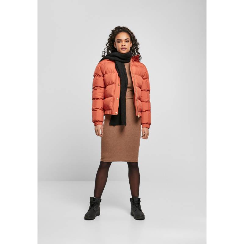 URBAN CLASSICS - daenjacke hooded puffer, für Damen, Größe M von URBAN CLASSICS