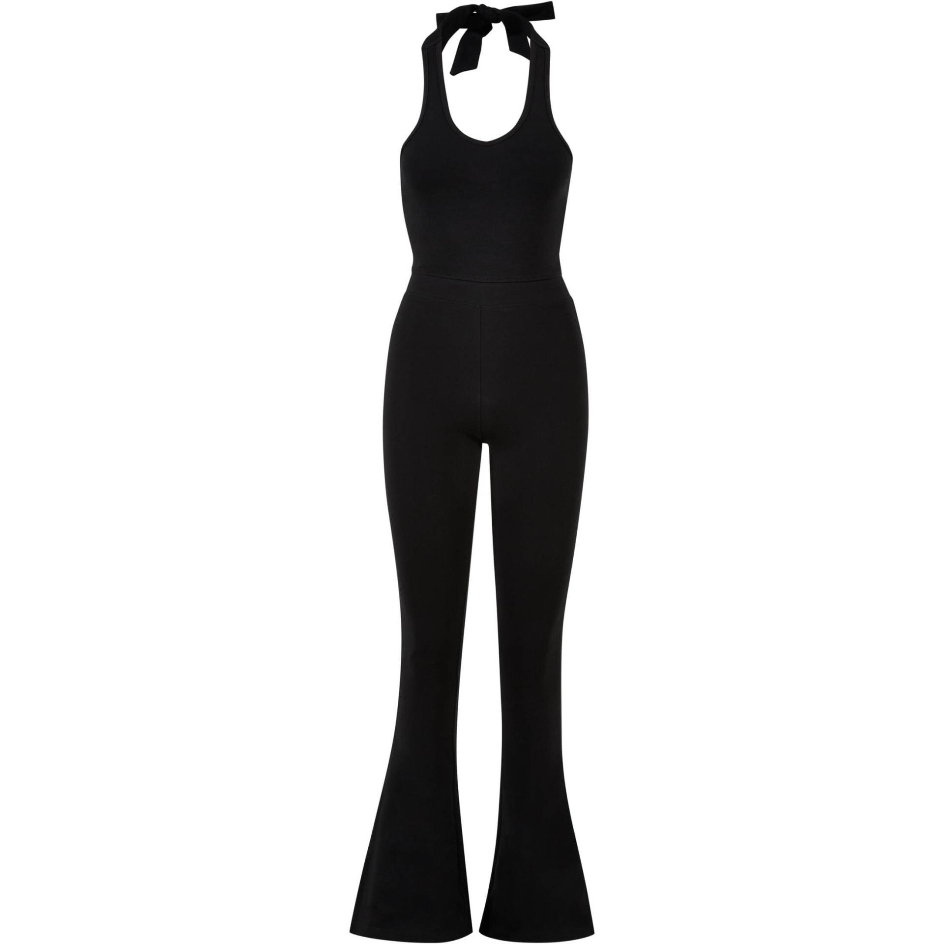 URBAN CLASSICS - jumpsuit mit stretchkragen, damen interlock, XL von URBAN CLASSICS