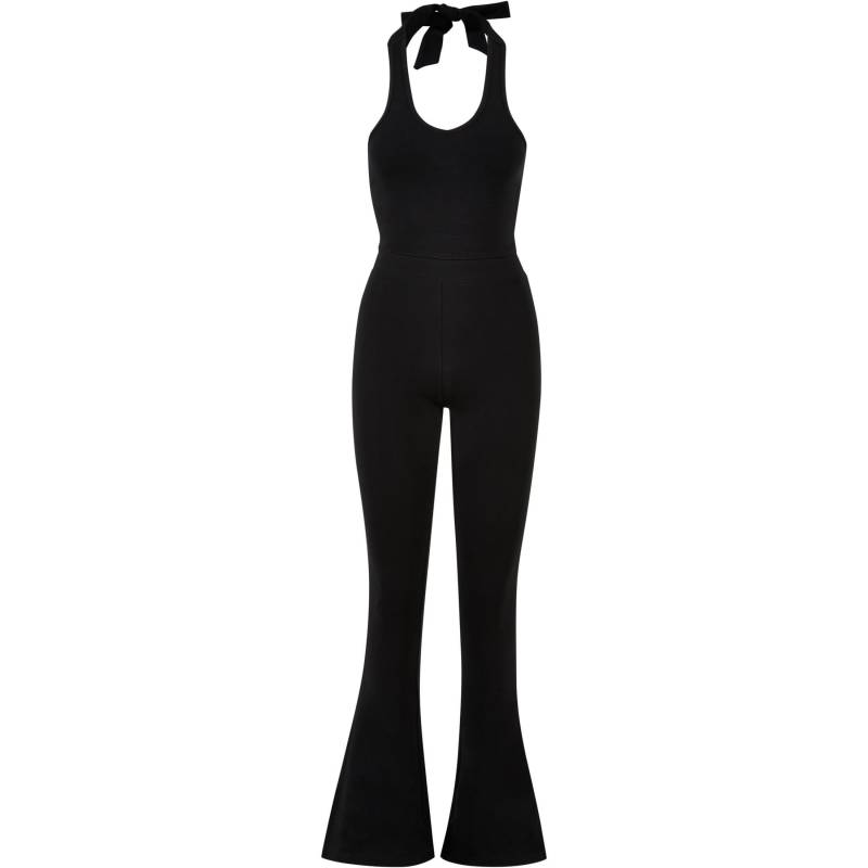 Jumpsuit Mit Stretchkragen, Damen Interlock Unisex  XS von URBAN CLASSICS