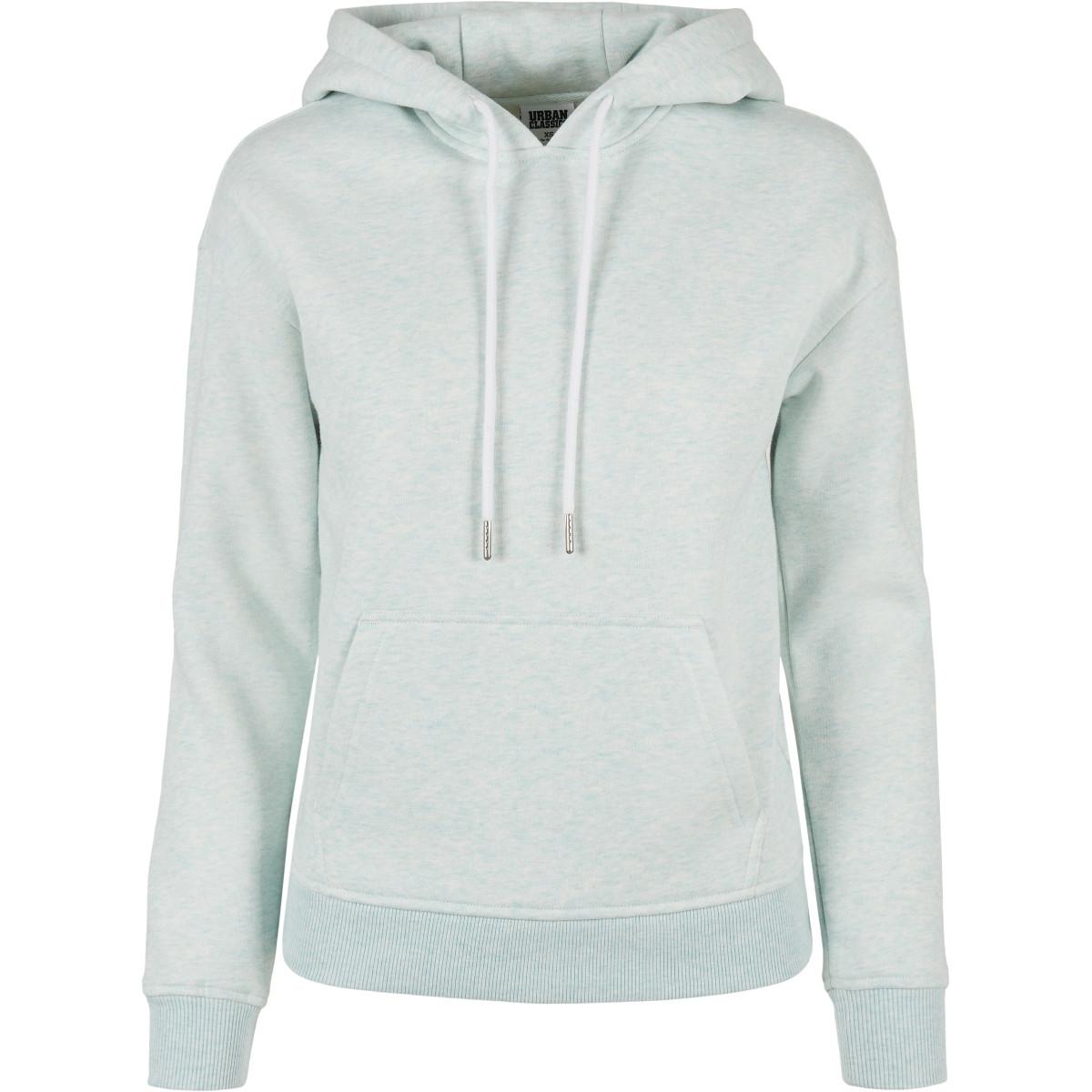 URBAN CLASSICS - kapuzenpullover, damen color melange-grandes tailles, für Damen, Hellblau, Größe XXXL von URBAN CLASSICS