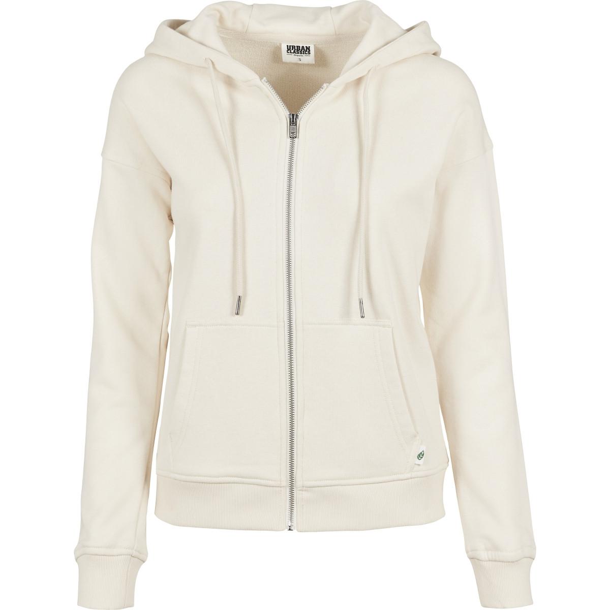 Kapuzenpullover, Damen Organic Terry Zip-grandes Tailles Damen  XXXL von URBAN CLASSICS