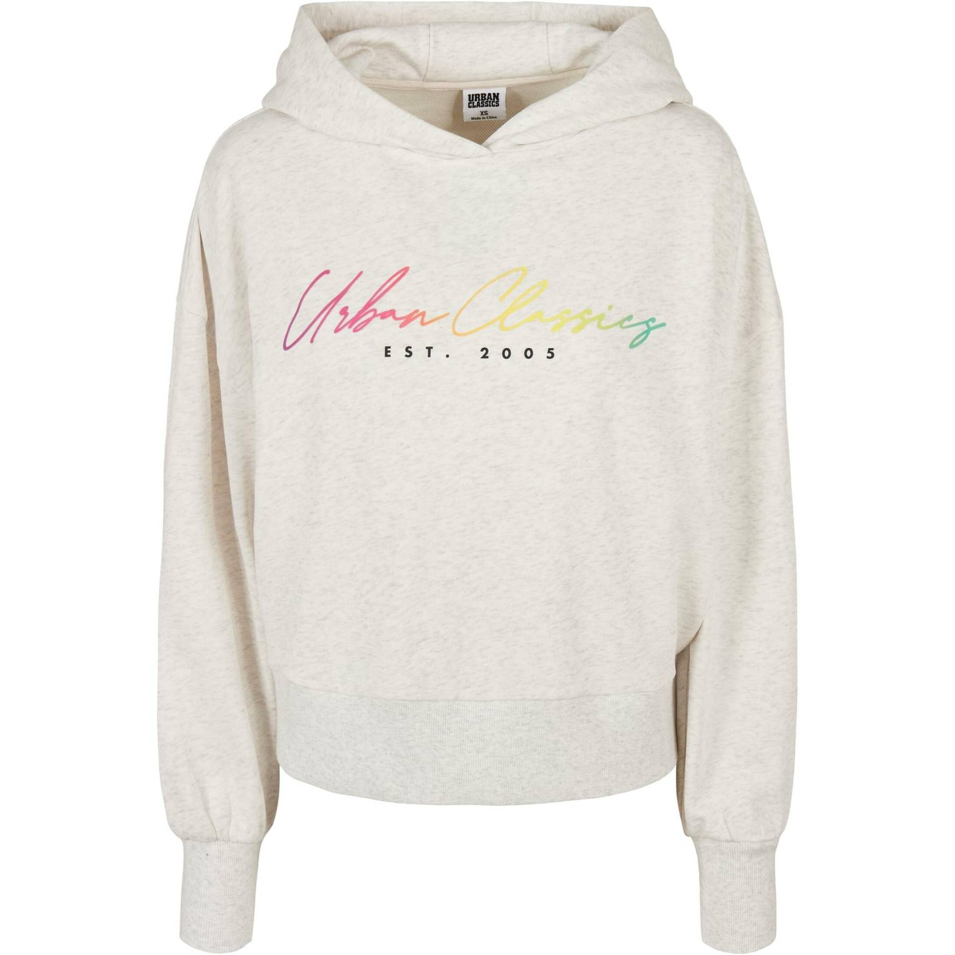 Kapuzenpullover, Daen Oversized Rainbow Damen  M von URBAN CLASSICS