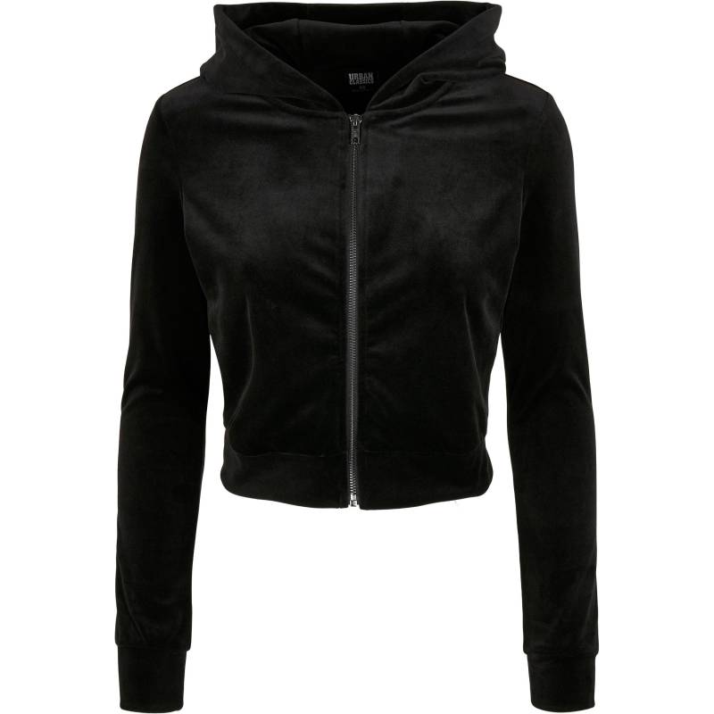 Kapuzenpullover, Daen Velvet Zip Damen  M von URBAN CLASSICS