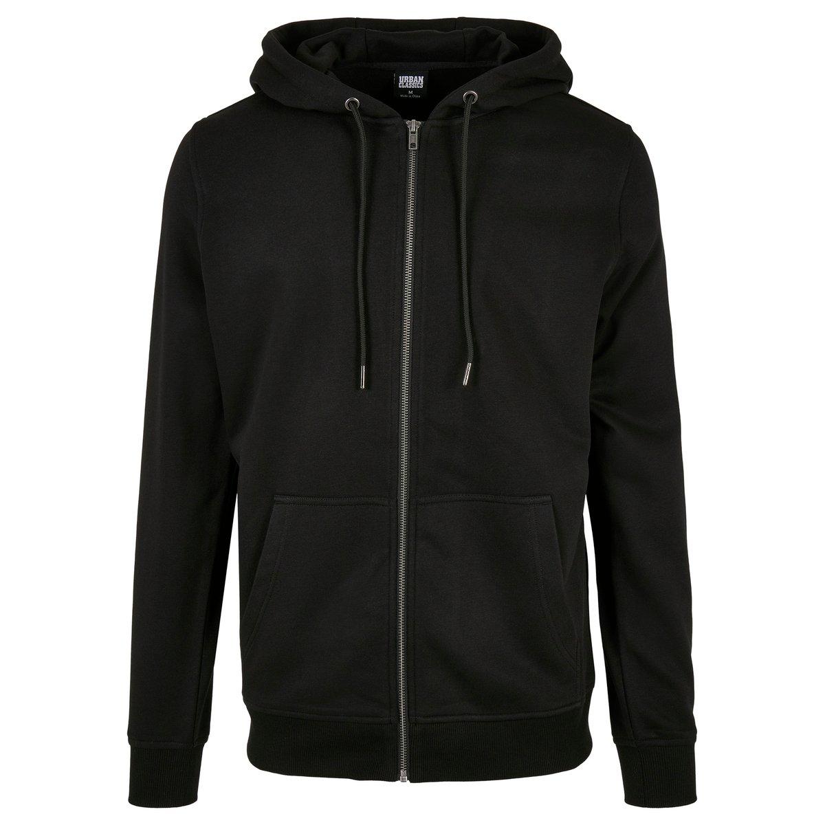 URBAN CLASSICS - kapuzenpullover basic terry zip, für Herren, Dunkelblau, Größe XL von URBAN CLASSICS