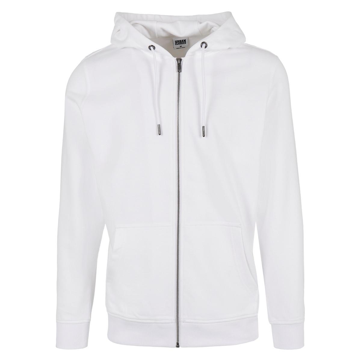 Kapuzenpullover Basic Terry Zip Herren  M von URBAN CLASSICS