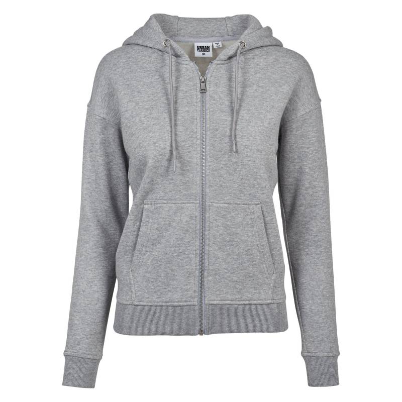 Kapuzenpullover Frau Große Größen Urban Classic Claic Zip Damen  XXL von URBAN CLASSICS