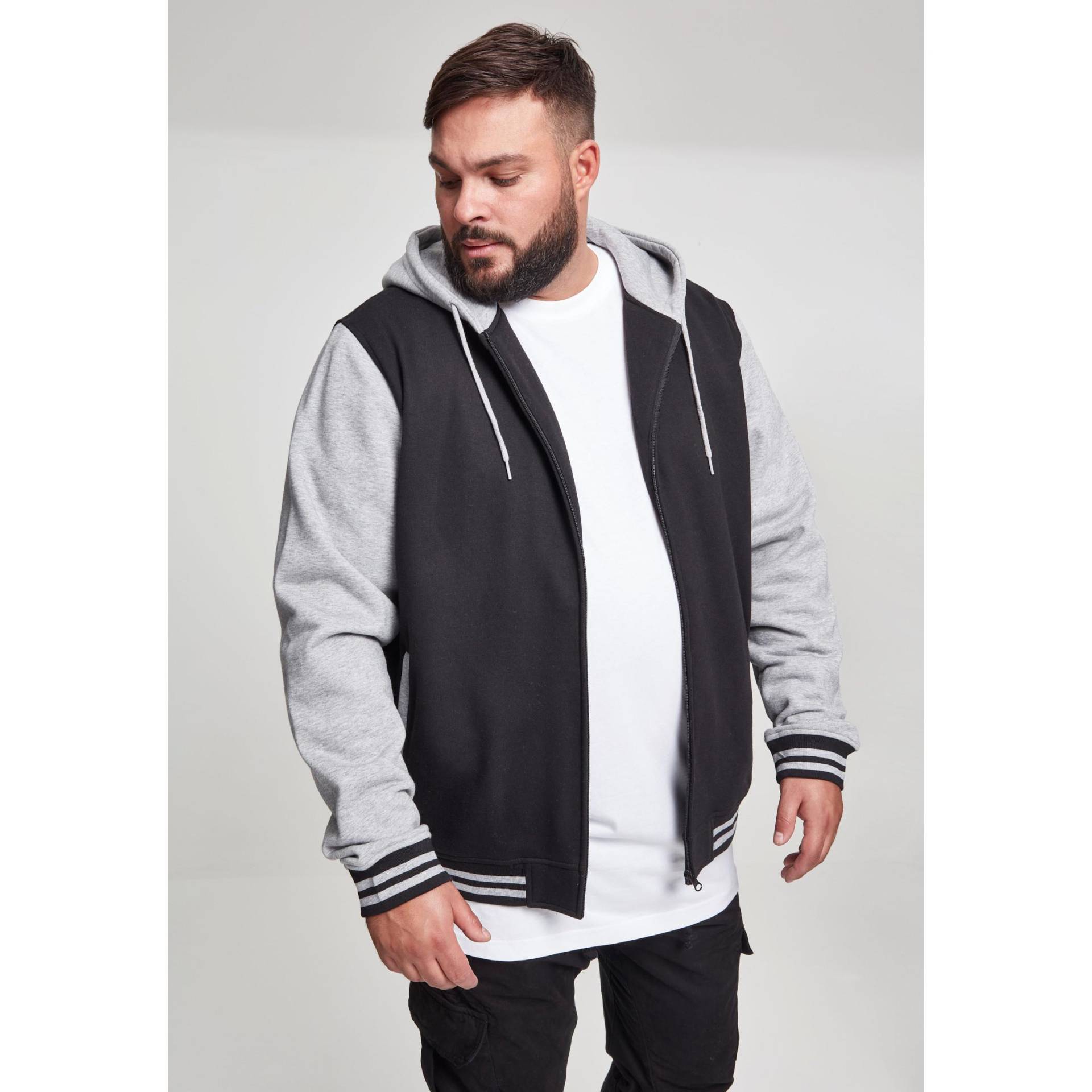 Kapuzenpullover Große Größen Classic 2-tone Zip Herren  XXXL von URBAN CLASSICS