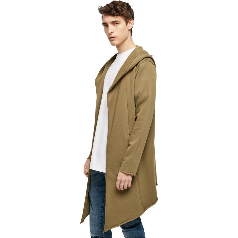 Lange Strickjacke It Kapuze Und Offene Rand Herren  M von URBAN CLASSICS