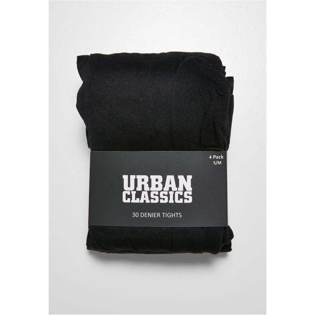 URBAN CLASSICS - leggings aus 30 denier (x4), für Damen, Größe S/M von URBAN CLASSICS