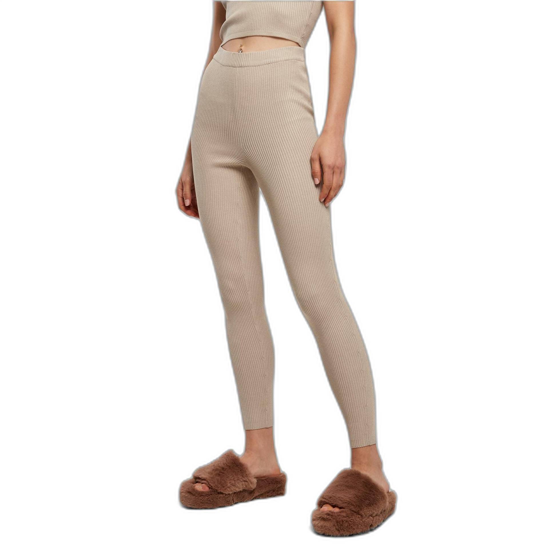 Leggings Für Frauen Rib Knit Damen  M von URBAN CLASSICS