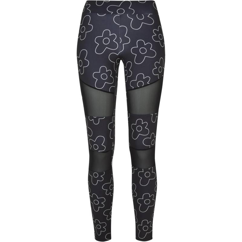 Leggings Große Größen Frau Tech Mesh Aop Damen  XXL von URBAN CLASSICS