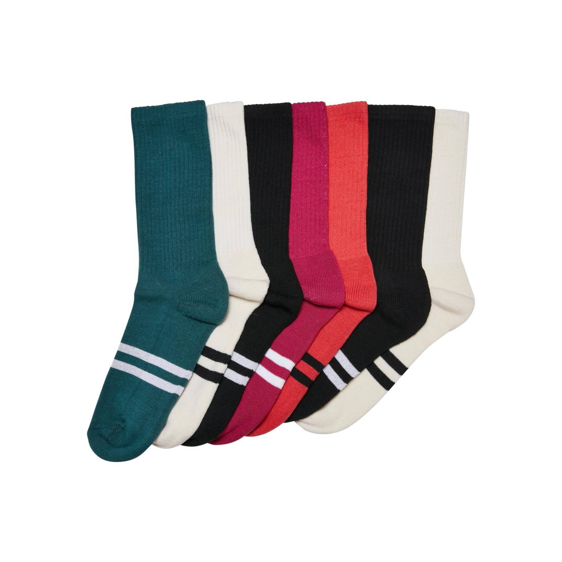 Paar Doppelt Gestreifte Socken (x7) Herren  35-38 von URBAN CLASSICS