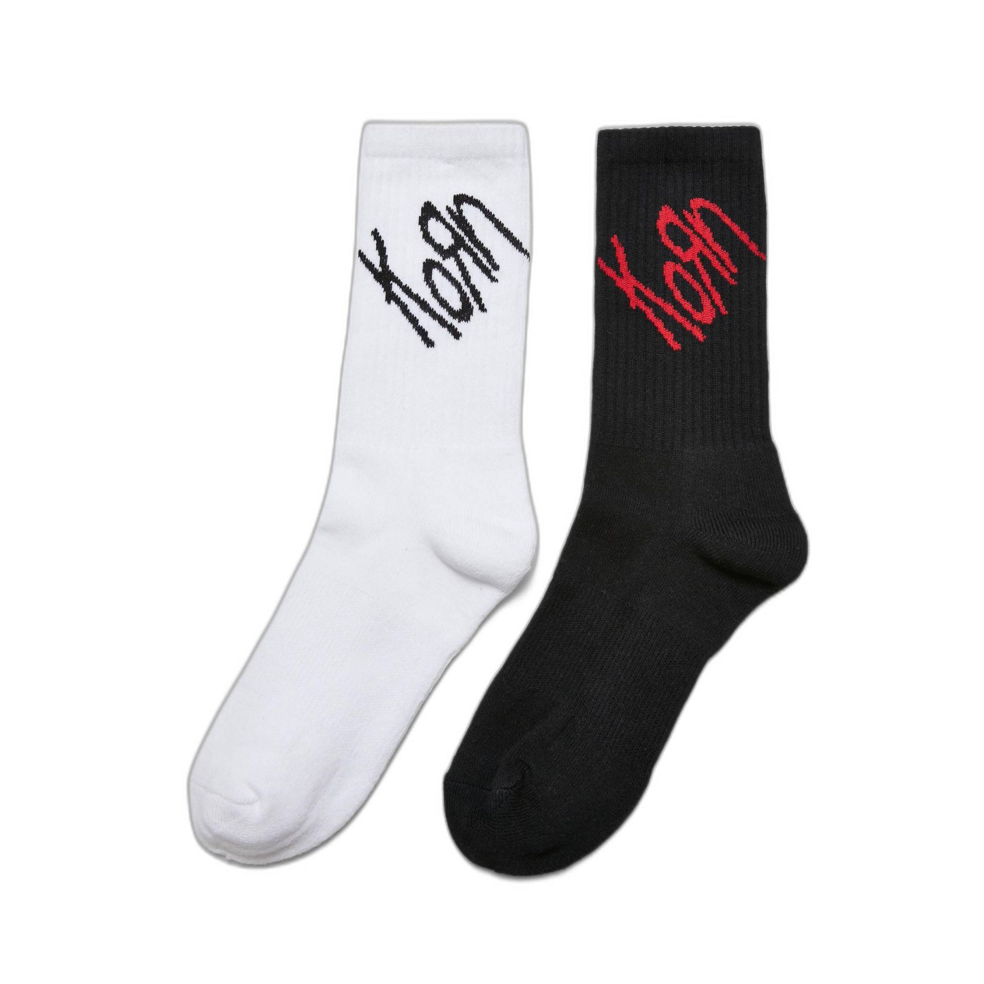 Paar Socken Korn (x2) Herren Schwarz/Weiss 35-38 von URBAN CLASSICS