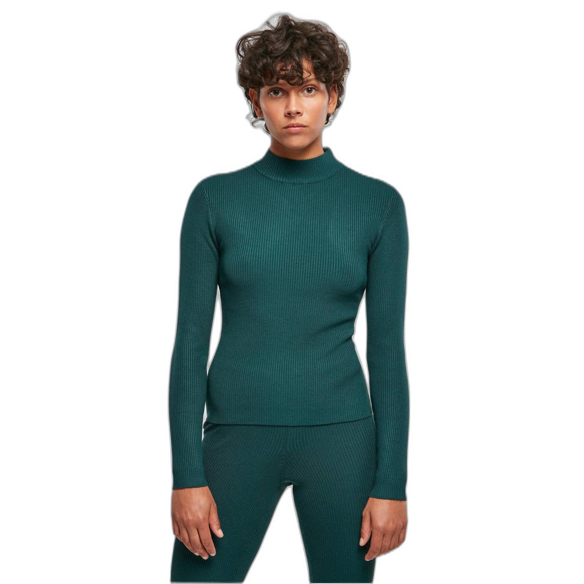 URBAN CLASSICS - pullover mit rollkragen aus rippstrick, damen, XS von URBAN CLASSICS