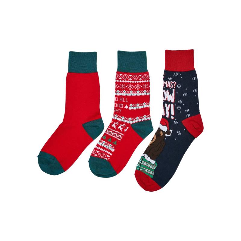 URBAN CLASSICS - socken christmas bear (x3), für Herren, Größe 39-42 von URBAN CLASSICS