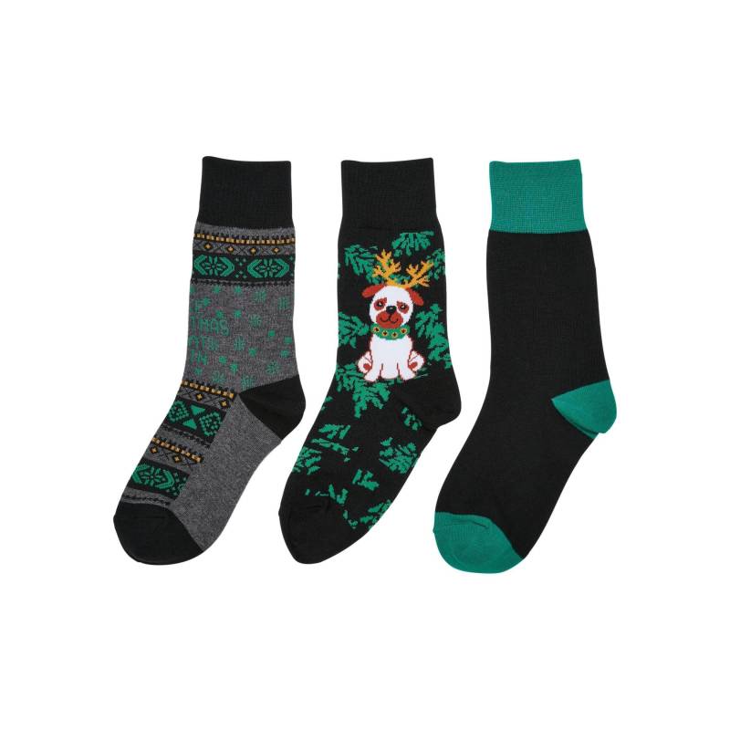 URBAN CLASSICS - socken christmas dog (x3), für Herren, Größe 39-42 von URBAN CLASSICS