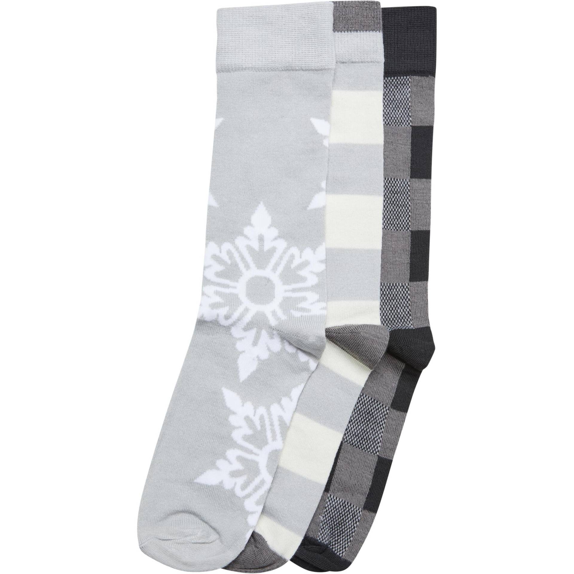 URBAN CLASSICS - socken christmas snowflakes (x3), für Herren, Größe 35-38 von URBAN CLASSICS