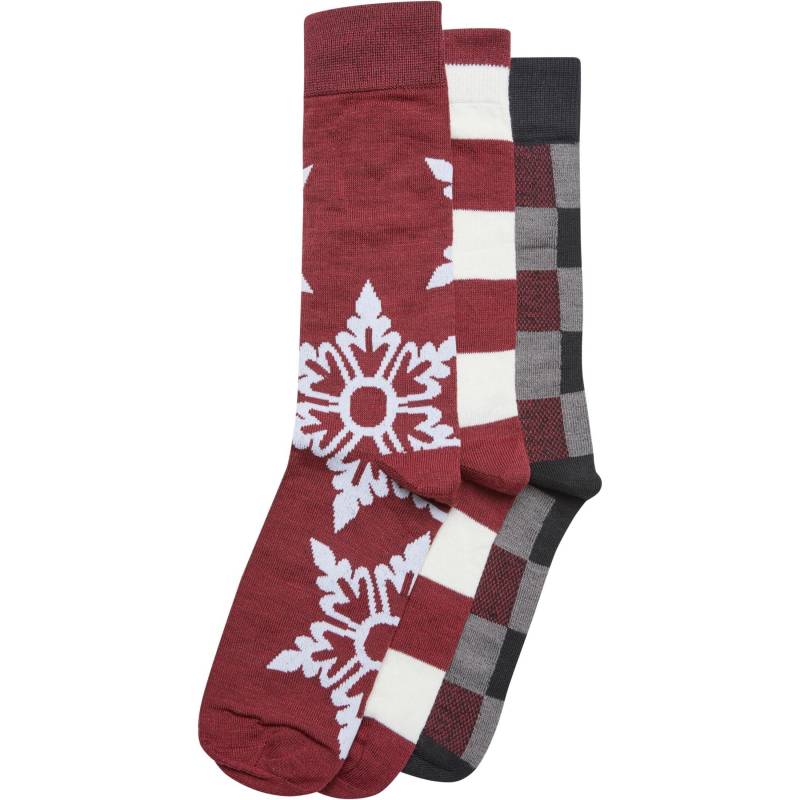 Socken Christmas Snowflakes (x3) Herren  43-46 von URBAN CLASSICS