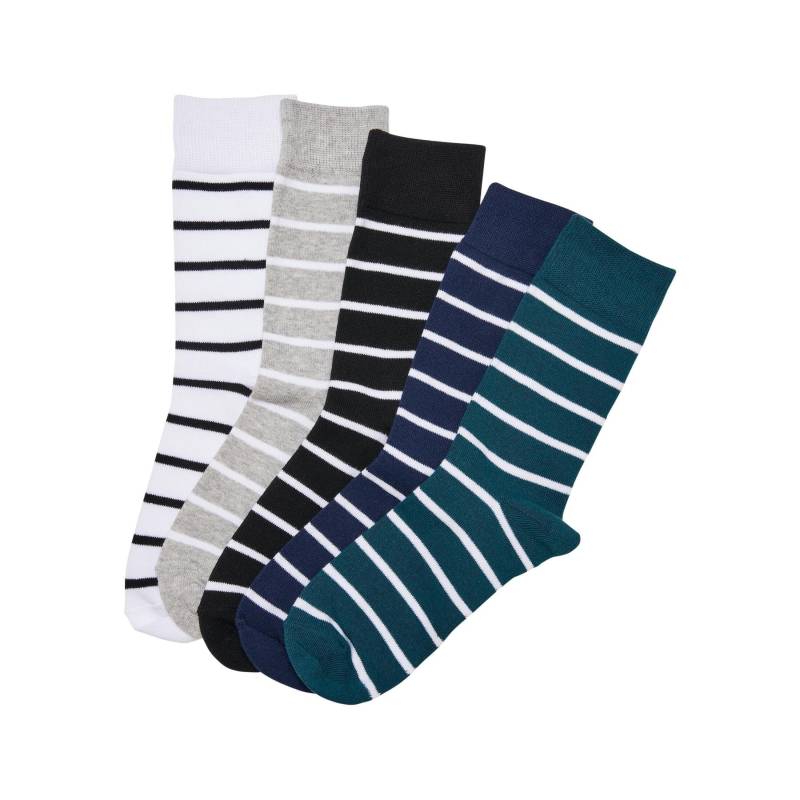 Socken Mit Kleinen Streifen (x5) Herren  35-38 von URBAN CLASSICS