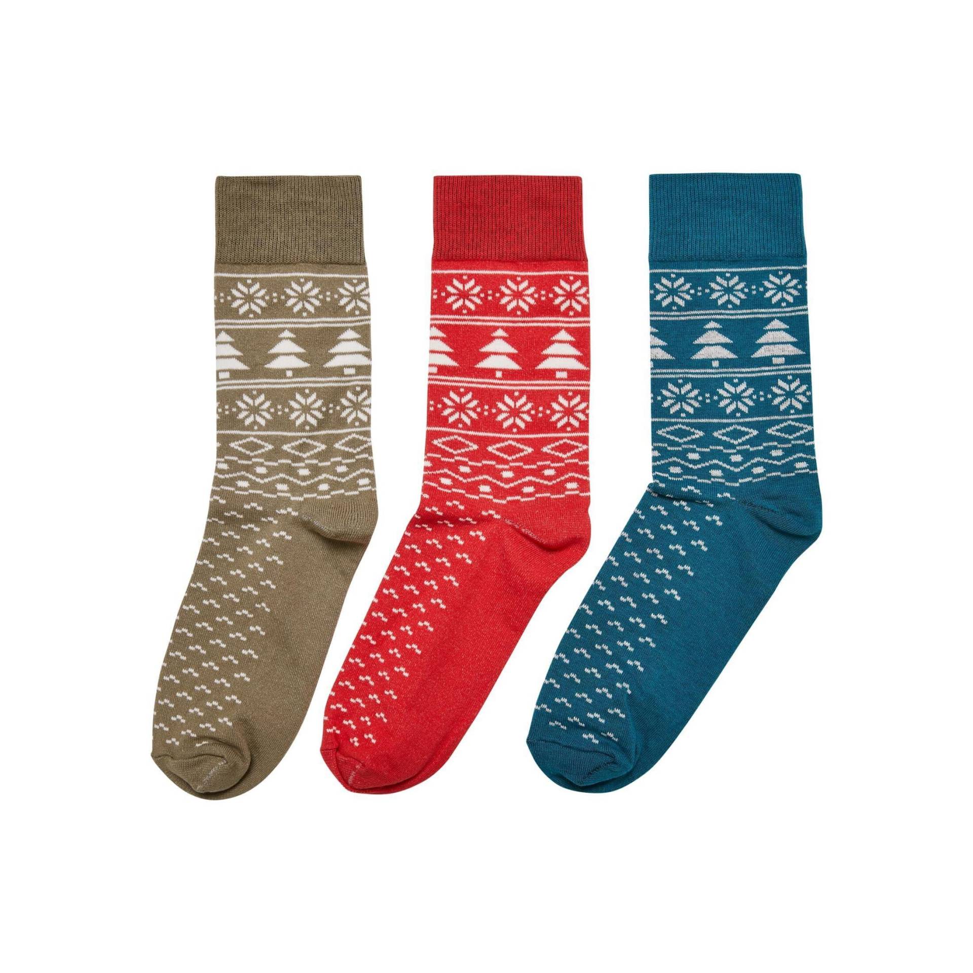 Socken Norwegian Pattern (x3) Herren  35-38 von URBAN CLASSICS