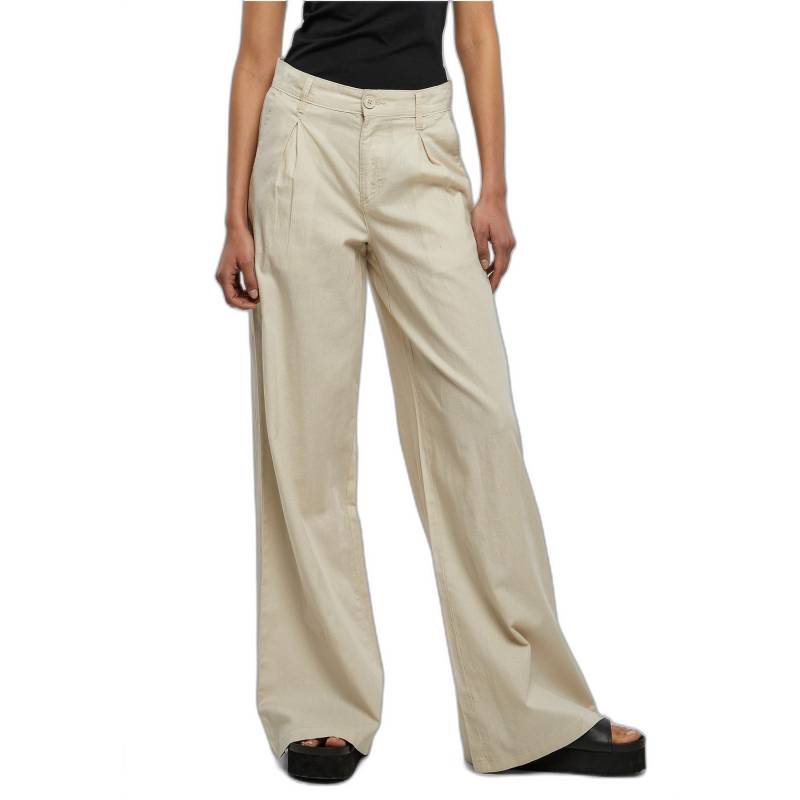 Weite Hose Aus Leinengemisch Damen Unisex  31 von URBAN CLASSICS