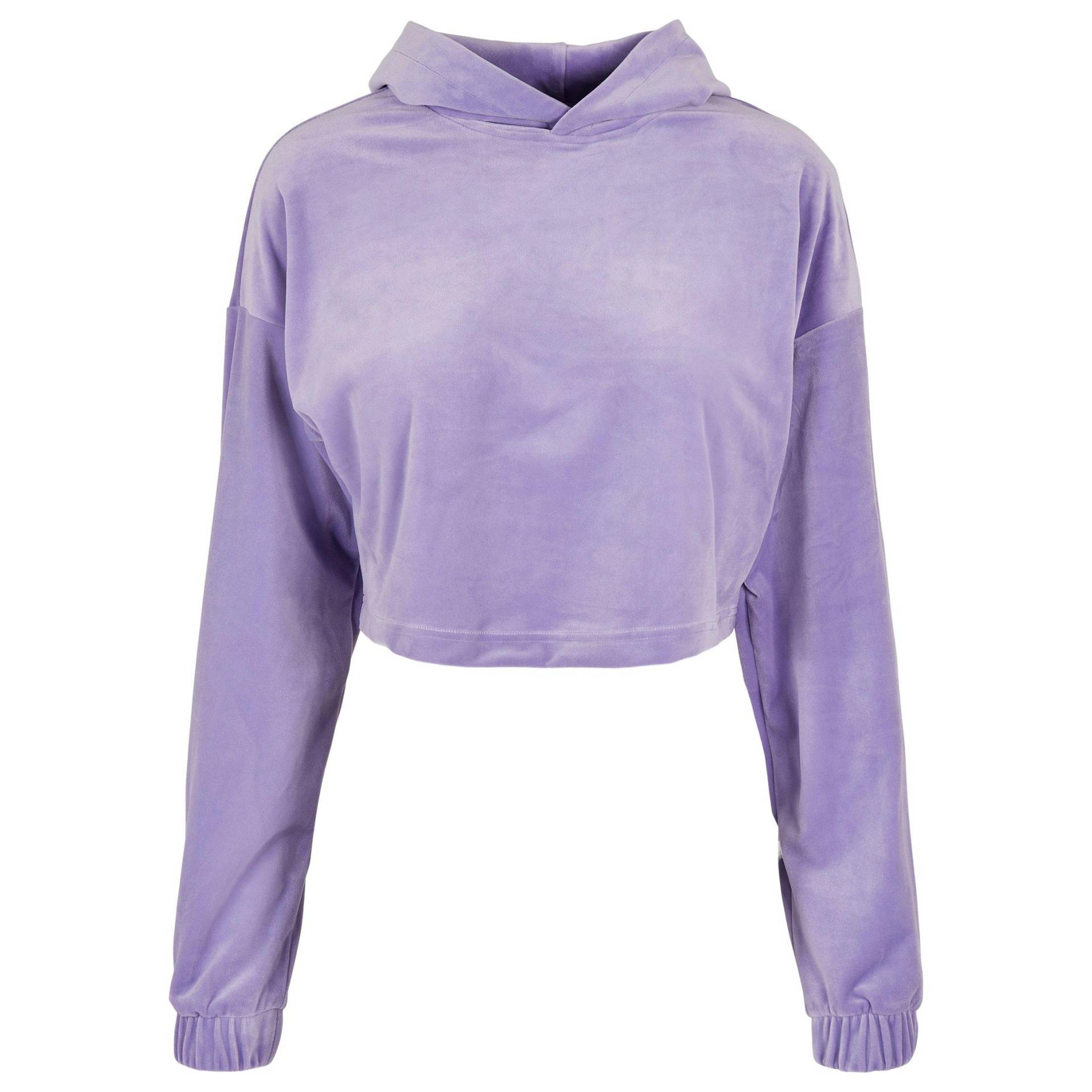 URBAN CLASSICS - damen-hoodie cropped velvet oversized (gt), für Damen, Größe XXL von URBAN CLASSICS