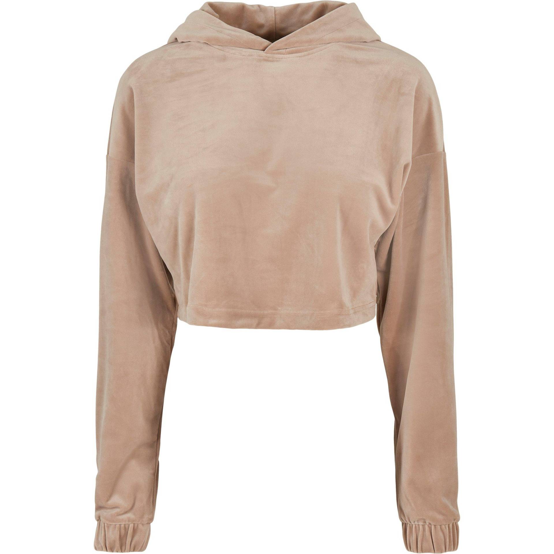 URBAN CLASSICS - damen-hoodie cropped velvet oversized (gt), für Damen, Größe XXL von URBAN CLASSICS