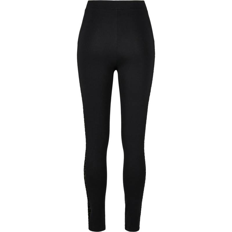 Damen-leggings Flock Lace Stripe (grandes Tailles) Damen  XXL von URBAN CLASSICS