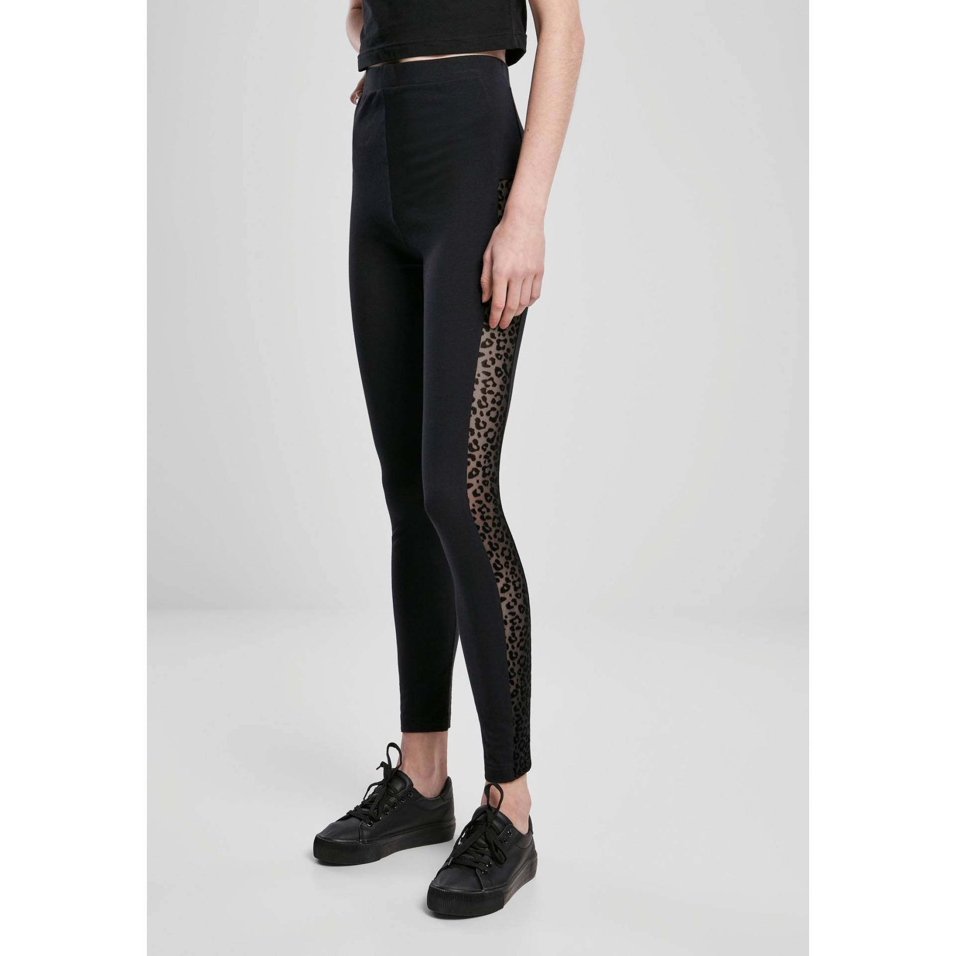 URBAN CLASSICS - damen-legging urban claic flock lace tripe, für Damen, Größe S von URBAN CLASSICS