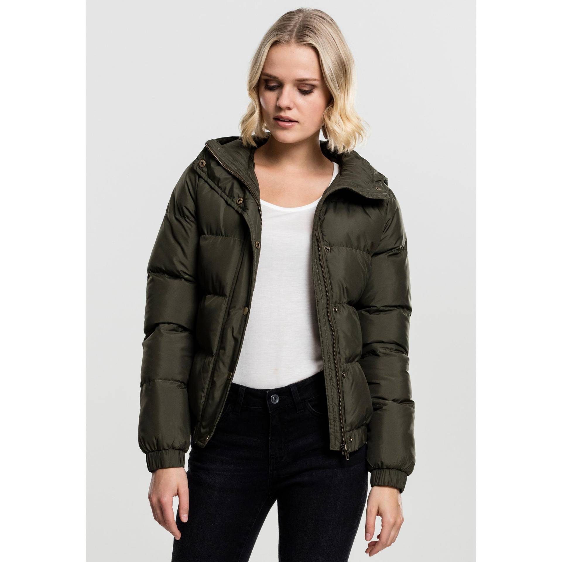 URBAN CLASSICS - parka daen urban classic hooded, für Damen, Dunkelgrün, Größe M von URBAN CLASSICS