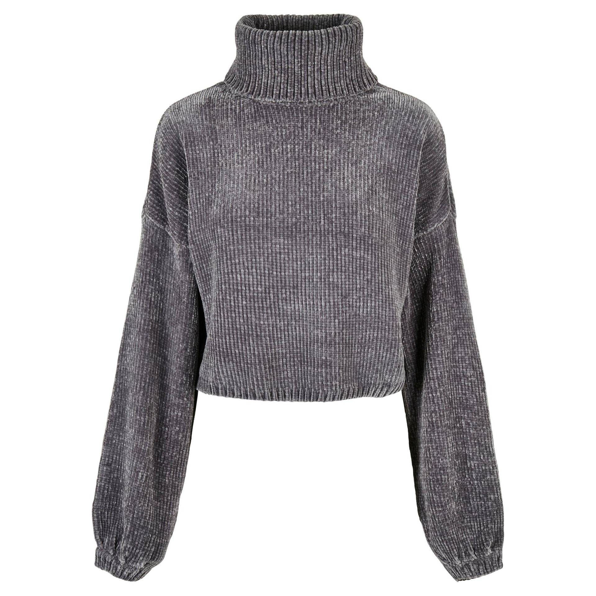 Damen-rollkragenpullover Chenille (gt) Damen  XXL von URBAN CLASSICS