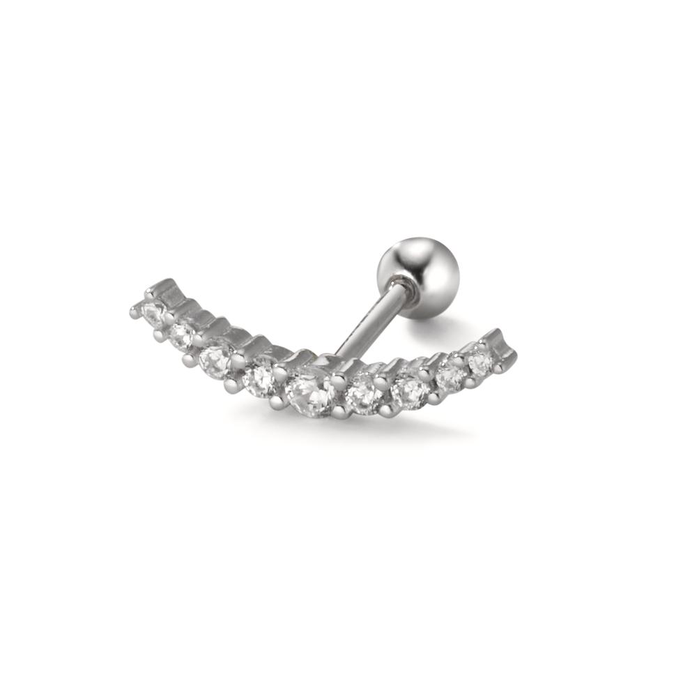 URECH Damen Piercing Silber Zirkonia 9 Steine rhodiniert von URECH