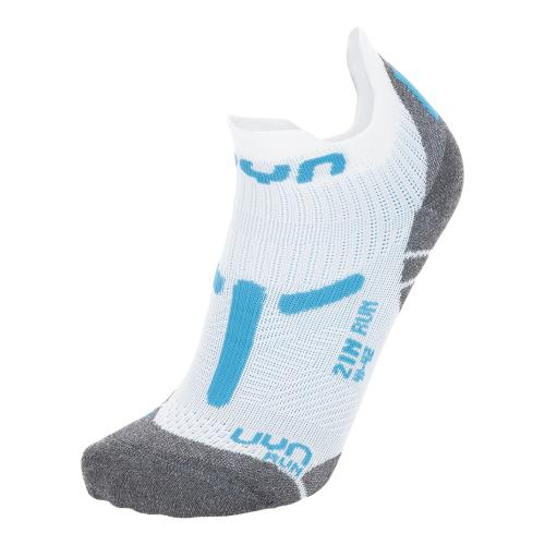 UYN Lady Run 2IN Socks - white turquoise (Grösse: 35-36) von UYN