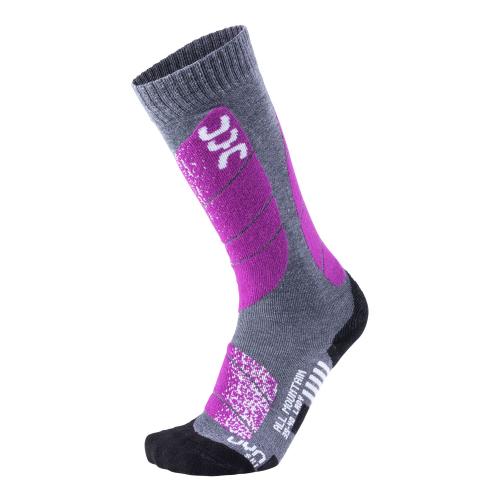 UYN Lady Ski All Mountain Socks medium - grey melange (Grösse: 35 - 36) von UYN